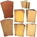 CenterZ Vintage Stationary Paper + Kraft Envelopes Set with Seal Stickers, 64pcs 4 Patterns 8.3 x 5.7 Writing Stationery Papers + 20pcs 2 Colors 7.9 x 4.7 Letter Envelope + 36pcs 2 Styles Rustic Seals