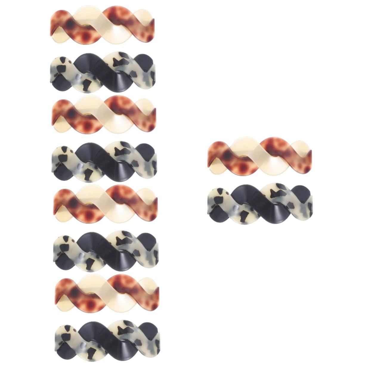 MAGICLULU 5 Sets Haarspangenclips Für Frauen Pferdeschwanzhalter-clips Dekorative Haarspangen Pferdeschwanz Zum Stylen 2 Stück * 5