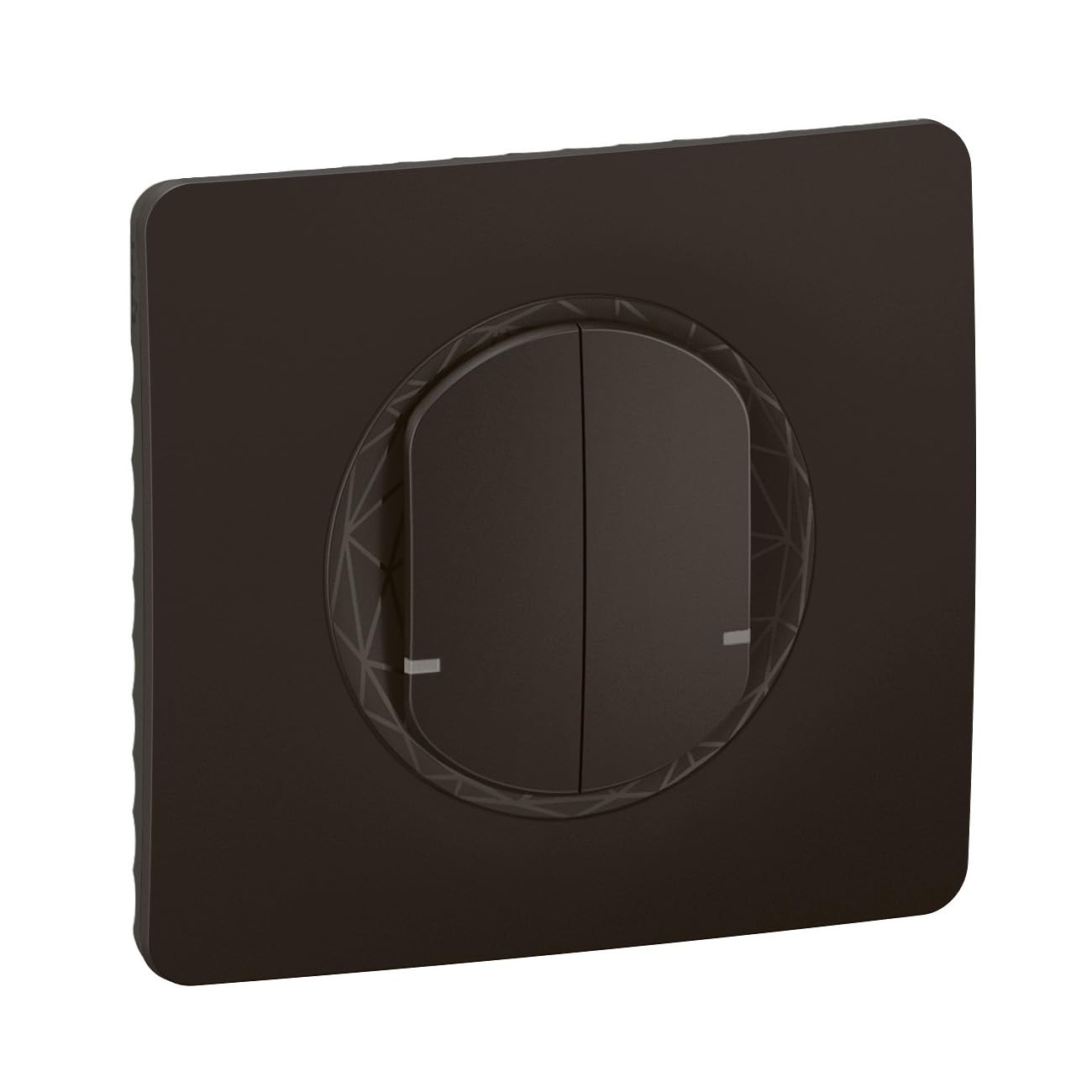 LEGRAND | Interrupteur Double Connecté Avec Neutre, Céliane With Netatmo, Contrôle De 2 Circuits D'Éclairage, Compatible Assistants Vocaux Et App Home + Control, Finition Noir Mat