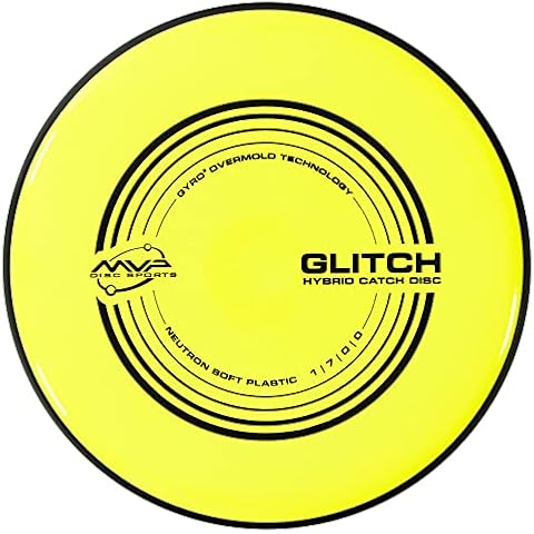 MVP Disc Sports Neutron Glitch (Soft) Disc Golf Hybrid Catch Disc (145-150g / Colors May Vary) Cover