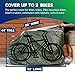 Yardstash Bike Covers Waterproof For Beach Cruiser, 29er Mountain, Electric & Kids' Bikes - XL