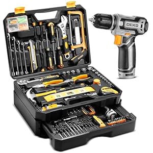 Tool Kit Box Drill Set：DEKOPRO Ho...