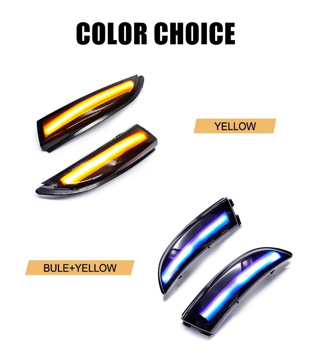 Voor Ford Fiesta Mk7 2008-2017 Voor Ford B-Max 2012-2017 Dynamische Richtingaanwijzer Led side Achteruitkijkspiegel Sequentiële Indicator  34