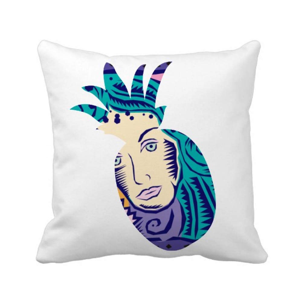 Coussin Vierge gravure mexicaine pour un salon bohème unique