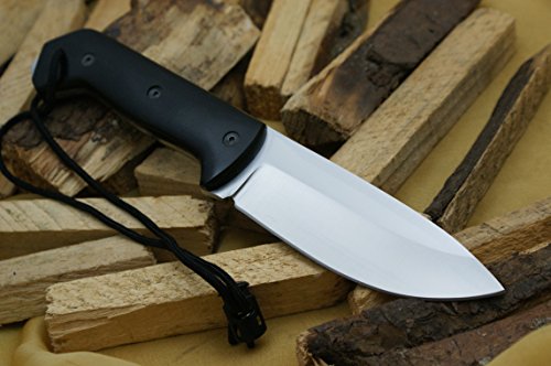 Knife King Handmade D2 Steel Hunting Knife with Leather Sheath - 10.75