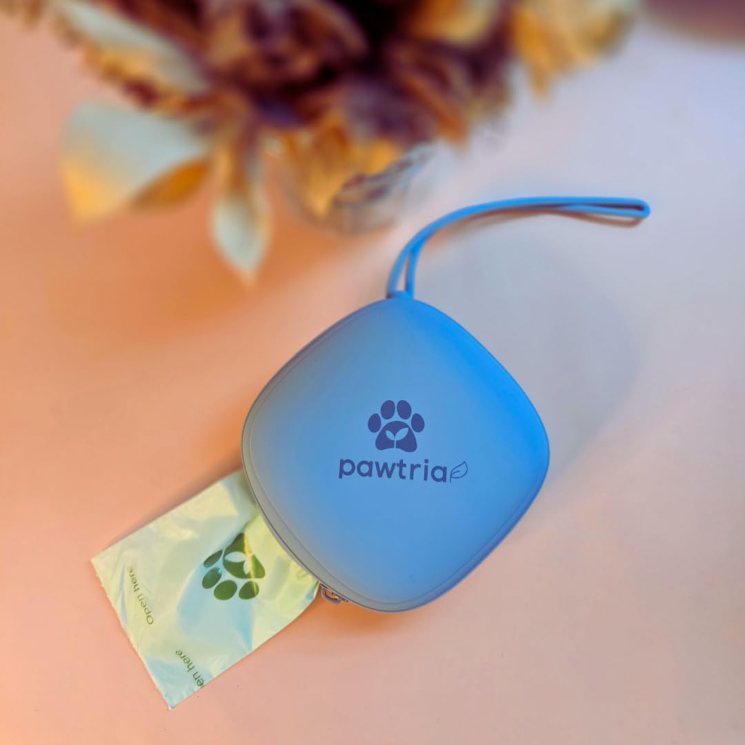 Pawtria Bolsa de silicona para golosinas para perros, pequeña bolsa de entrenamiento, bolsa portátil para golosinas para perros para correa u otros objetos, bolsa para excrementos de perro, sin BPA,
