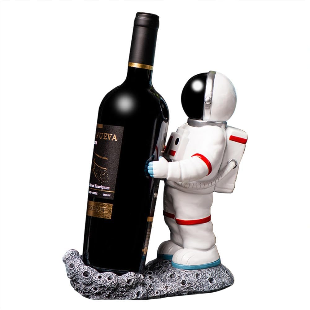 Wine Rack,Wine Bottle Rack,Wine Storage Racks,Small Wine Rack,Single Wine Bottle Holder,Wine Bottle Holder Decorative,Tabletop Wine Rack,Astronaut-Shaped Wine Rack Home Baby Wine Rack.
