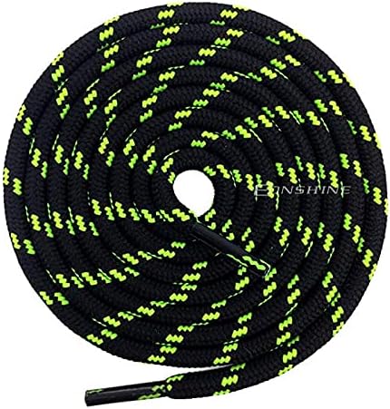 [Pair] Heavy Duty, durable round Boot Lace, Shoe Lace classic colours 160cm Dot/180cm Stripe for hiking, Mountaineering running, working, casual