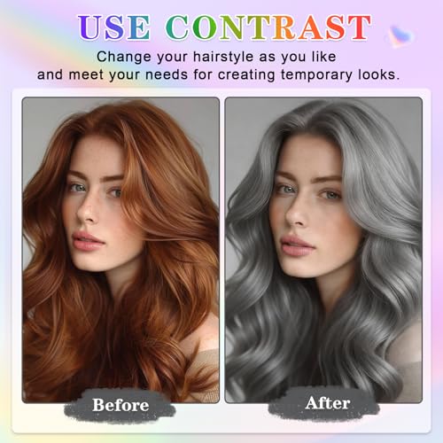 Spray Color Temporal para Cabello Canoso 120ML Gris miniatura 5