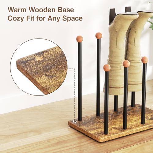 pickpiff Étagère à Chaussures 8-Paires Debout en Métal Noir Pour Rangement Chaussure Boot Rack – Image 6