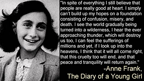 Gifts Delight Laminated 26x15 Poster: The Ever Approaching Thunder - Anne Frank, The Diary of a Young Girl -