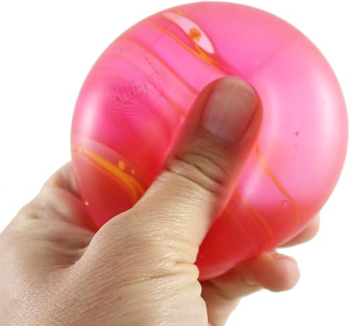 Miniatura 7 de 2 bolas de azúcar con remolino de mármol, bola elástica de melaza de 2.4 pulgadas de grosor, pegamento y gel, ultra blando y moldeable, de tiro