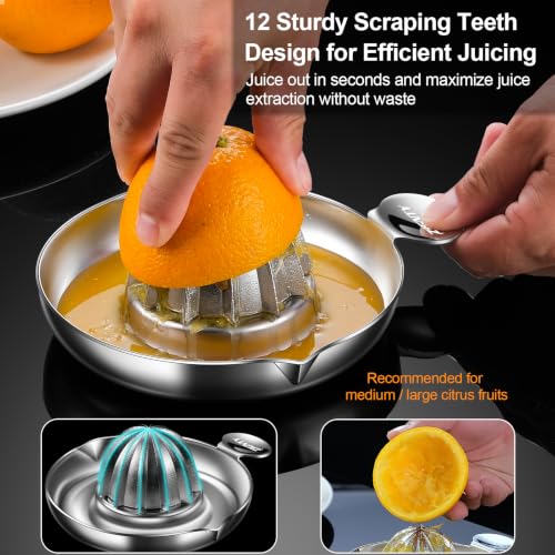 ZIGNTY Lemon Squeezer Stainless Steel,Ultra Heavy Duty Manual Citrus Juicer by ZIGNTY - Used condition - Image 3