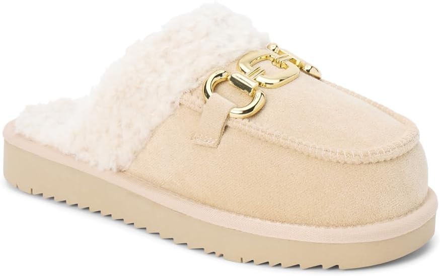 BEACH by Matisse Womens Davos Scuff Casual Slippers Casual - Brown