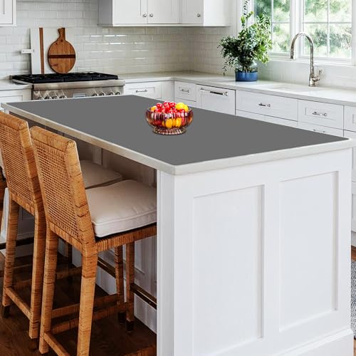 Image of Extra Large Silicone Mat, 78.7''x23.6''(200cmx60cm) Heat Resistant Mats for Countertop, Waterproof Countertop Protector Mat, Cuttable Kitchen Countertop Mat, Silicone Mat for Kitchen Island, Dark Gray