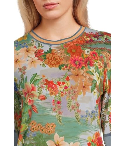 Johnny Was Women's The Janie Favorite 3/4 Sleeve Crew Neck Tee4