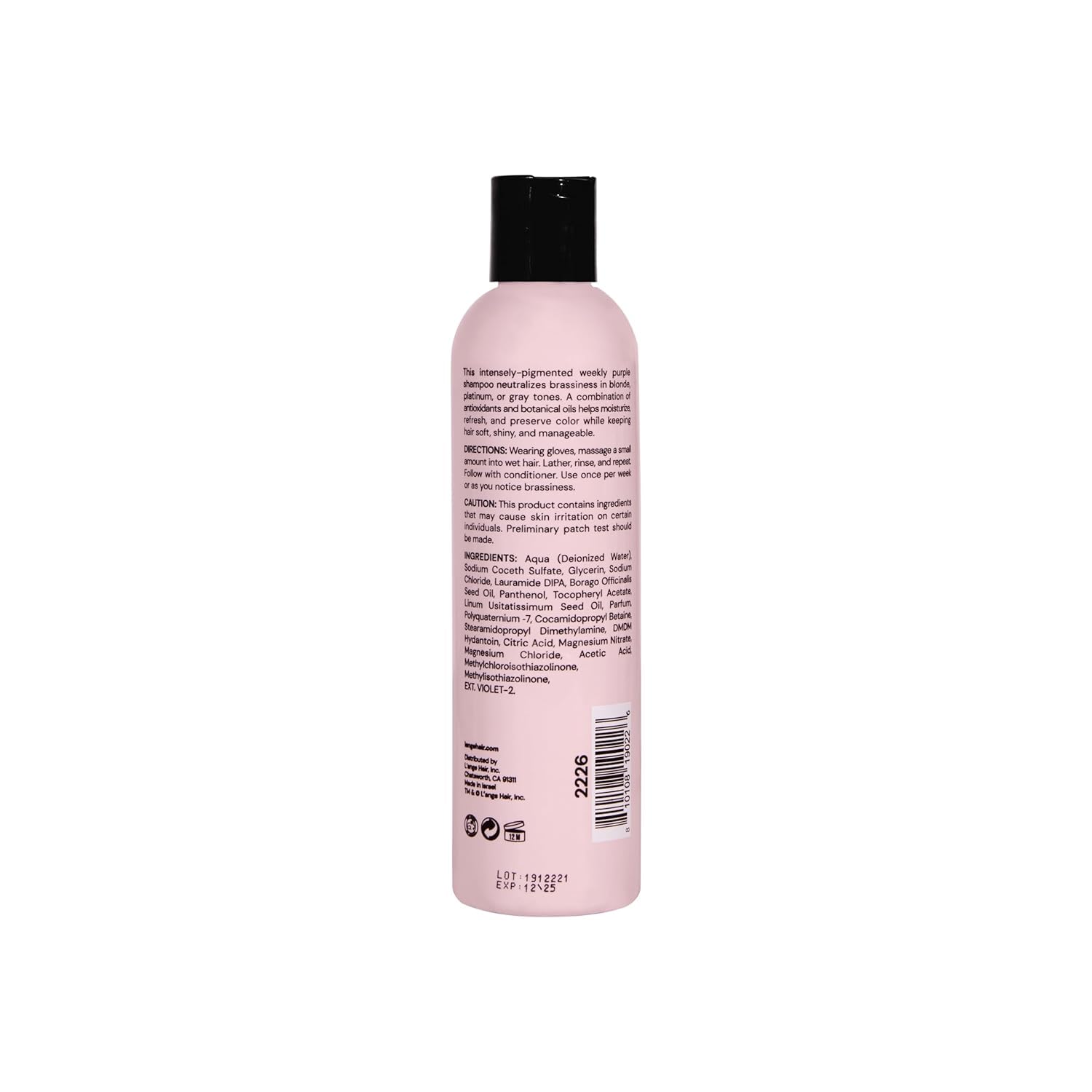 L'ANGE HAIR Violet Purple Toning Shampoo, 8.45 Fl Oz