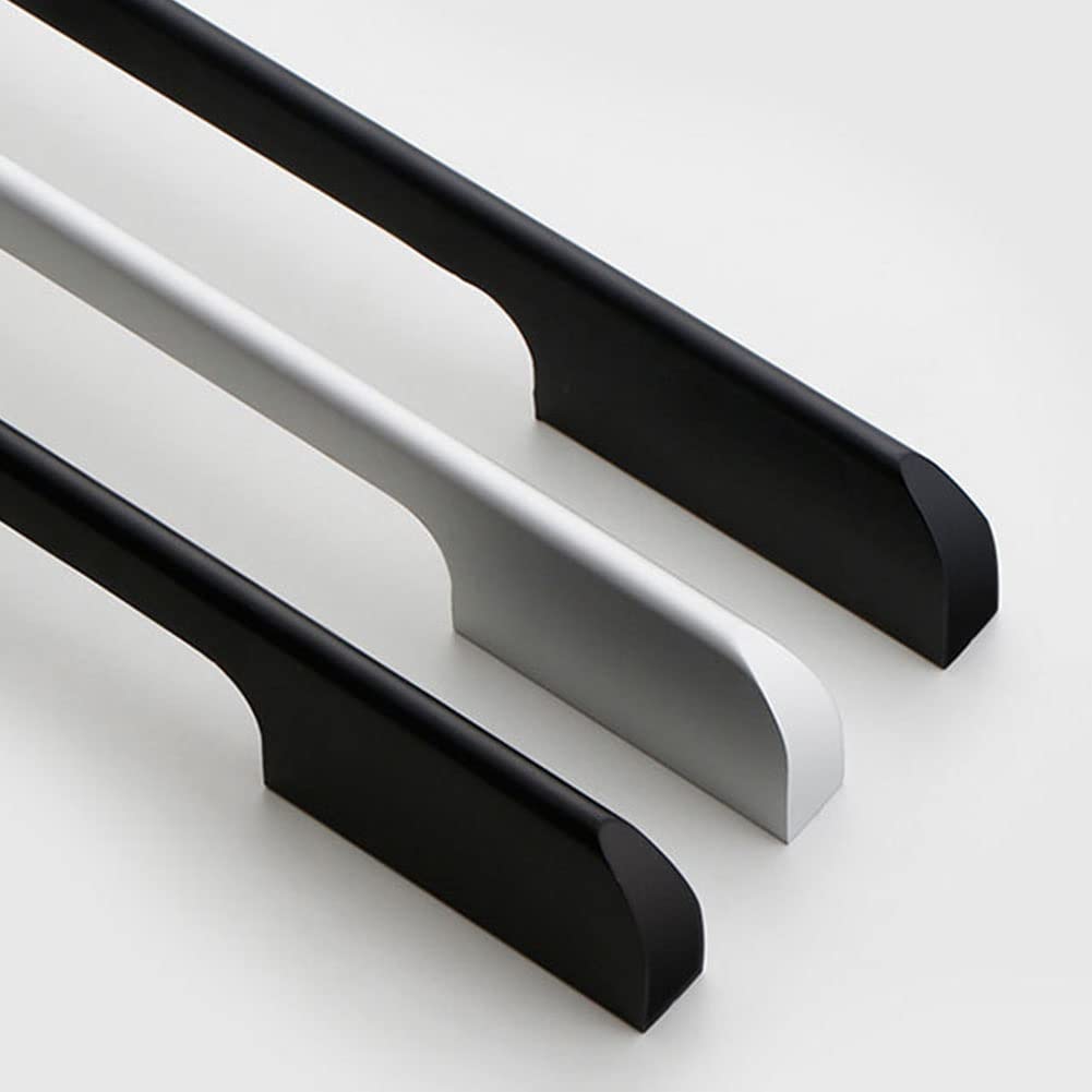 2 Stück Schrankgriffe Silber Stangengriff Möbelgriffe, Schublade Knöpfe Küchengriffe Eisenware Türgriff, Edelstahl Kleiderschranktürgriff, für Schranktür (960mm)