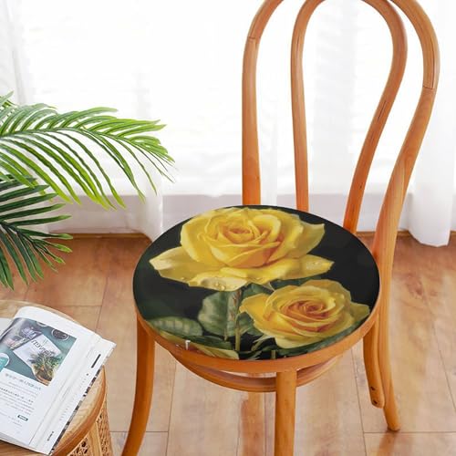 Coussin de sol de méditation imprimé rose jaune en mousse