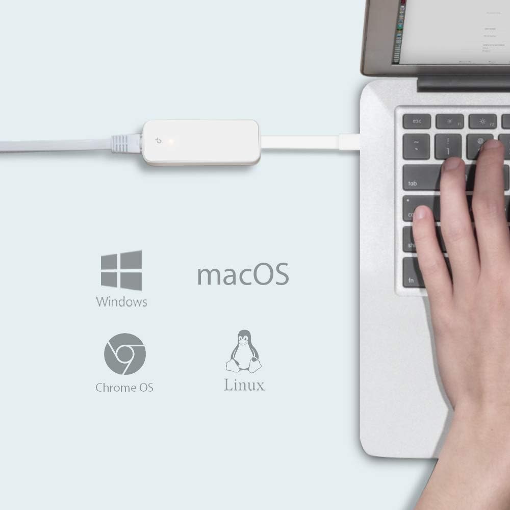 TP-Link UE300C - Adaptador USB-C a Ethernet, Puerto Gigabit 10/100/1000Mpbs, USB 3.0, Plug & Play, Ultra Compacto, Compatible con Windows, MacOS, Linux, Chrome OS - 3