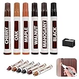 Umfassendes Möbelreparaturset Mit 13 Spezialteilen – Enthält 6 Holzmarker, 6 Wachsstifte Und 1 Anspitzer, Ideal Zur Reparatur Von Flecken Und Kratzern Auf Holzmöbeln, Böden, Tischen Und Bettpfosten
