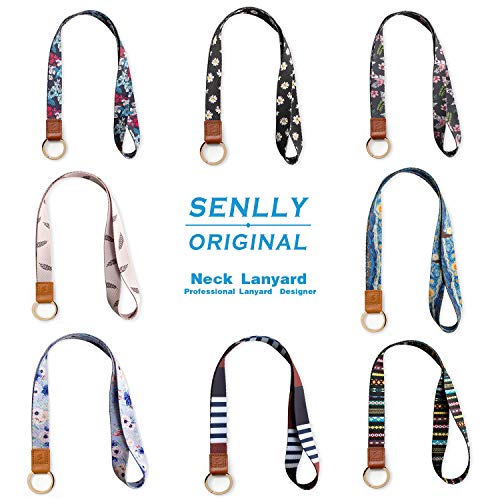 SENLLY Auspicious Cloud Neck Lanyard Premium Quality Wristlet Strap with Metal Ring and Genuine Leather, for Key Chain, Camera, Cell Mobile Phone, Charms, Lightweight Items etc - Thumbnail 4