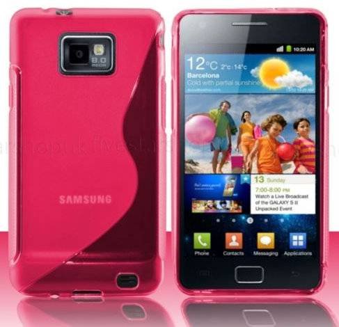 Samsung Galaxy S2 i9100 carcasa de silicona y Tpu silicona ROSA