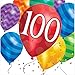 Creative Converting 16 Count 100th Birthday Balloon Blast Lunch Napkins, Multicolor