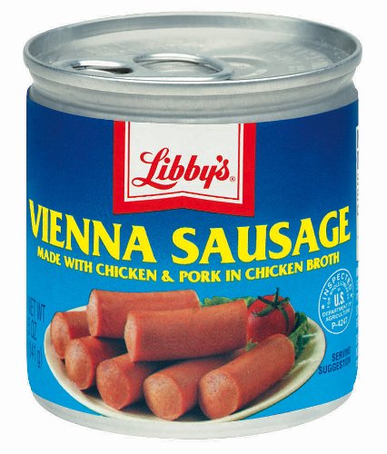 Libby's Vienna Sausages Made with Chicken, Beef, and Pork in Chicken Broth Eighteen 5 oz Cans