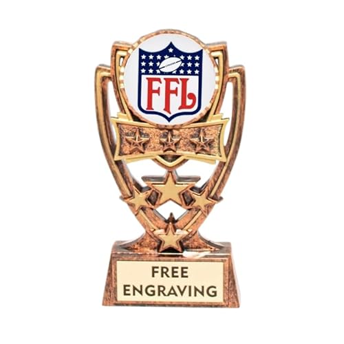 Same Day Awards 4 Star Fantasy Football Trophy