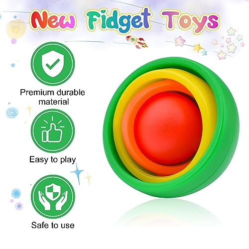 Image of Fidget Toy for Adults, Gyro Fidget Desk Toys, Ideal Gift for Boys Girls Teens Kids, ADHD Autism Stress Relief Finger Toy Hand Fidget Spinner for Classroom