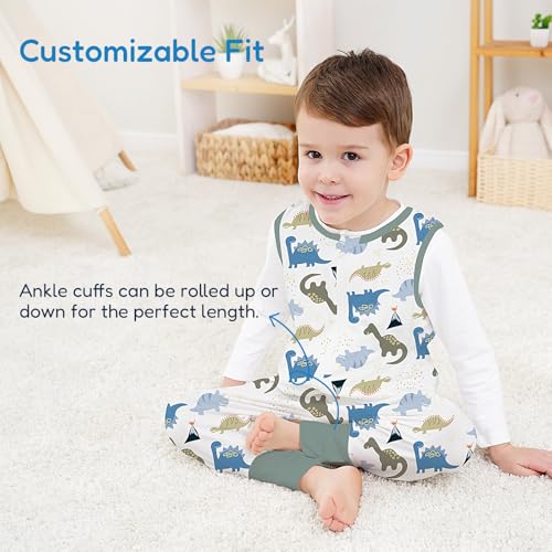 Image of TotAha Toddler Sleep Sack with Legs, 0.5 TOG Light and Soft Baby Sleeping Bag, Walker Sleep Sack for Babies 12-24M, 2T-3T