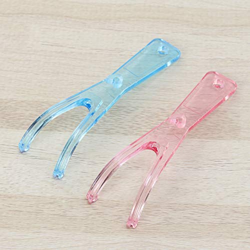 ARTIBETTER 2PCS Titular Fio Dental Built- In Spool Arame Liso Fio Dental Substituição Titular Rack p