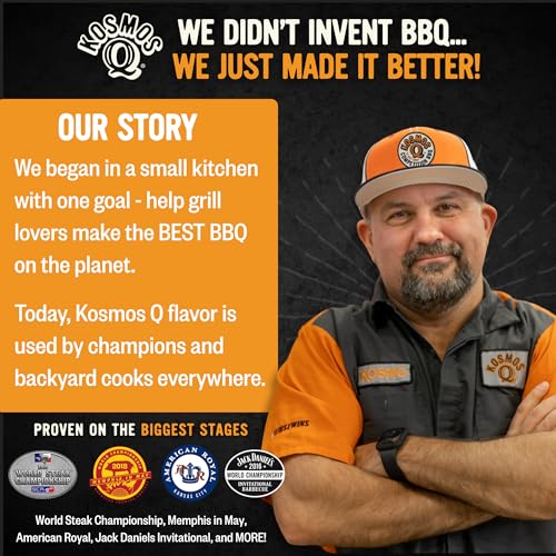 Kosmos Q Honey Killer Bee BBQ Dry Rub, Sweet Seasoning with Brown Sugar, Honey, Garlic & Paprika for Chicken, Pork, Turkey, Ribs, Wings and More, Dry Rub for Smoking & Grilling Meat, 16 Oz Bag