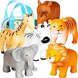 Mold Free Animal Baby Bath Toys for Toddlers/ Infants 6 - 12- 18 Months, No Hole No Mold Bathtub Toy