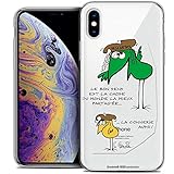 Coque Apple iPhone Xs Max (6.5 ) extra-fine et transparente Les Shadoks au motif Le Partage fabriquée sous licence exclusive Shadoks (AAA prod.) par CaseinkCoque souple et légère habillée du dessin de Jaques Rouxel et La Devise Shadok Le Bon sens et la chose du monde la mieux partagée... ...La connerie aussi ! Une coque unique et originale venue tout droit de la Planète Shadok pour protéger votre Apple iPhone Xs Max (6.5 ).