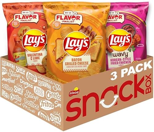 Lay's Potato Chips, Do Us a Flavor Variety Pack, (Pack of 3)