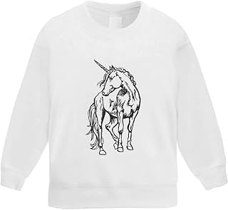 Azeeda 'Beautiful Unicorn' Kid's Sweatshirt/Jumper (5-6 Years) (KW00036644)