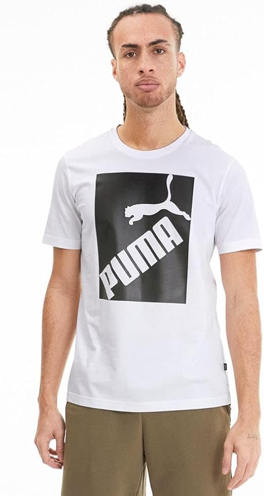 puma black and white t shirt