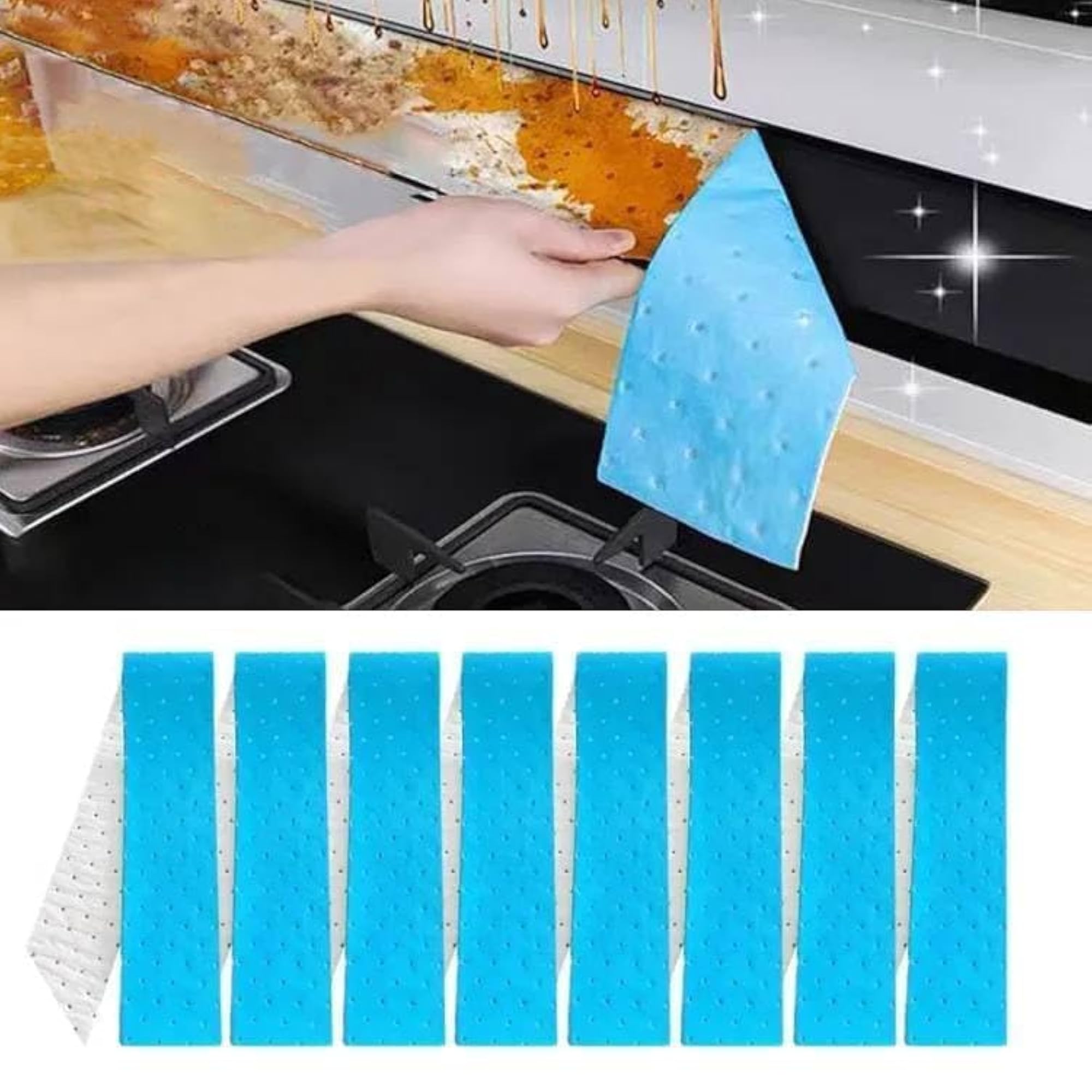 10Pcs Disposable Range Hood Grease Filter Paper