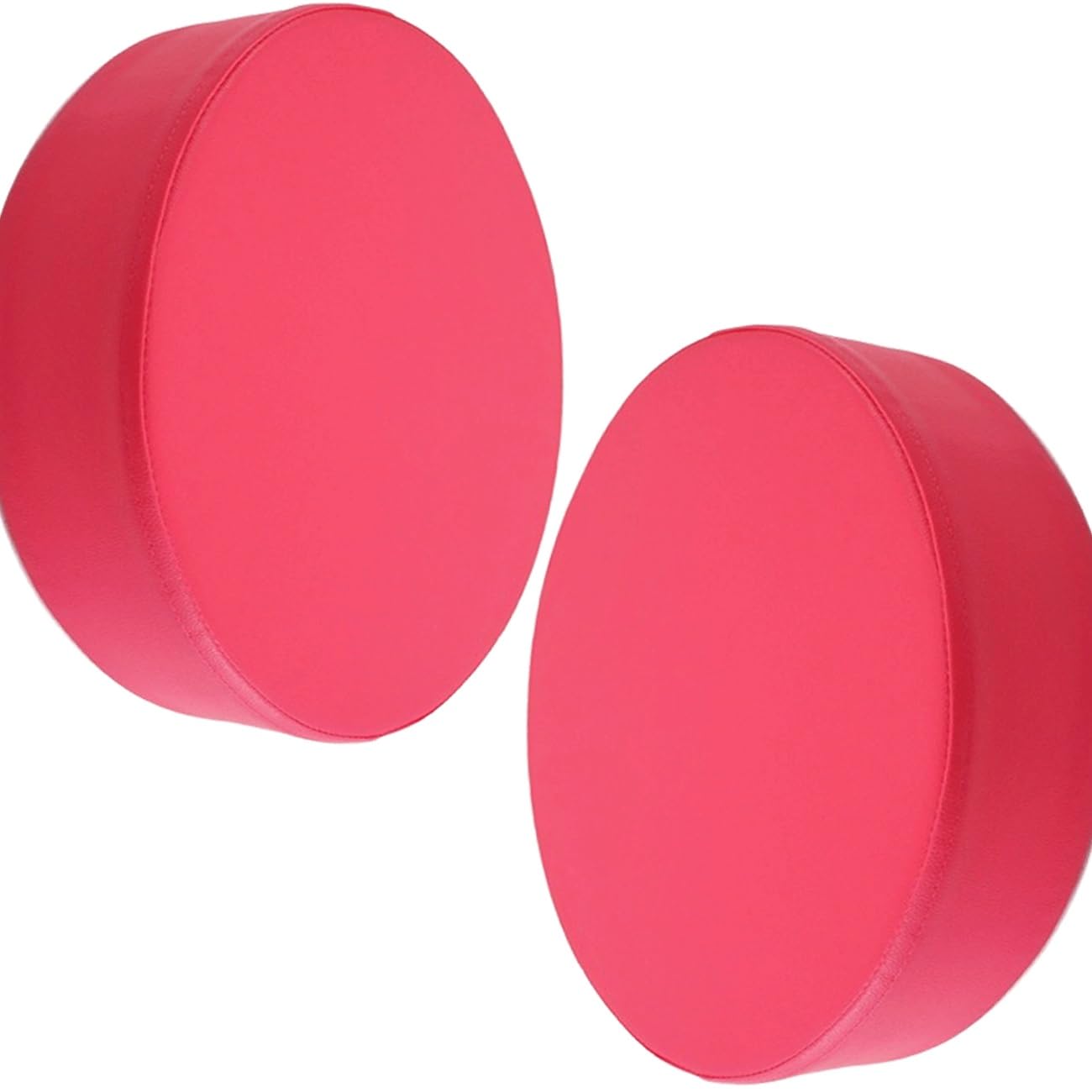 SDNAM Patio Waterproof Chair Seat Pad Comfortable Memory Foam Pad Round Outdoor Slip Chair Seat Cushion Thickened Leather Replacement Pad for Patio Furniture Home Garden(G4,2pcs 45X45X5cm)