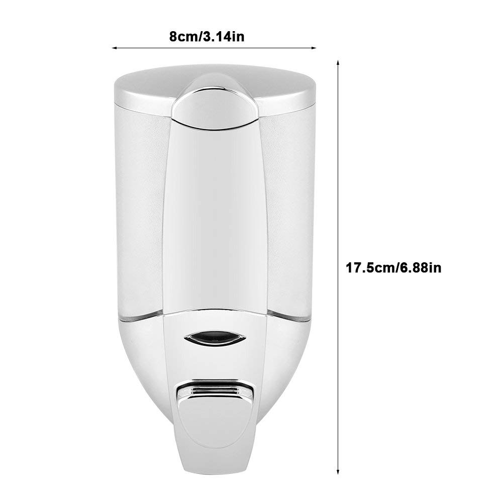 Dispensador de Jabón Manual Montado en Pared Ducha de Baño Ducha de Champú Dispensador de Loción Líquido de Limpieza 300Ml Socialme-EU