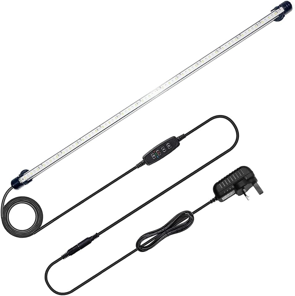 VARMHUS LED Aquarium Lighting, Aquarium Lamp White and Blue Color