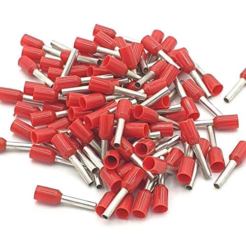 KAMCON? Wire Ferrules Copper Crimp Connectors,Wire Crimping Tool Kit,Insulated Cord Pin End Terminal (300, 1 SQMM (E1008))