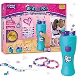 Imagimake Spin n Pop : DIY Bracelets Braids & More | Patented Electric Bracelet Maker | DIY Craft Kits for Girls Ages 8-13 | Create 25+ Accessories for Girls 10-12 | Teenage Girl Gift Ideas