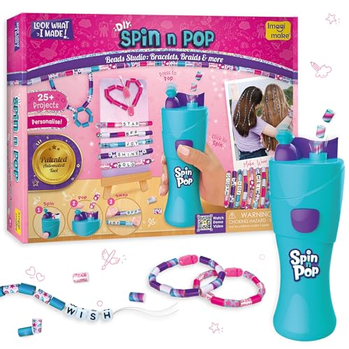 Imagimake Spin n Pop : DIY Bracelets Braids & More | Patented Ele...
