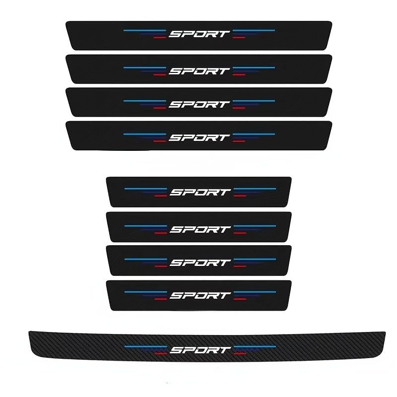Protection seuil de porte voiture carbone Citroën C3 pour éviter les rayures au quotidien
