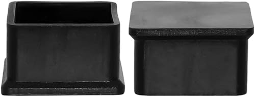 Miniatura 66 de Flyshop 8 tapas para patas de sillas de patio, de PVC, protectores de suelo cuadrados para patas de silla, fundas cuadradas para muebles, 3/4 PVC