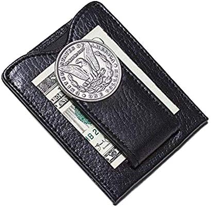 Tokens & Icons Men's 1800's Morgan Silver Dollar Money Clip Wallet