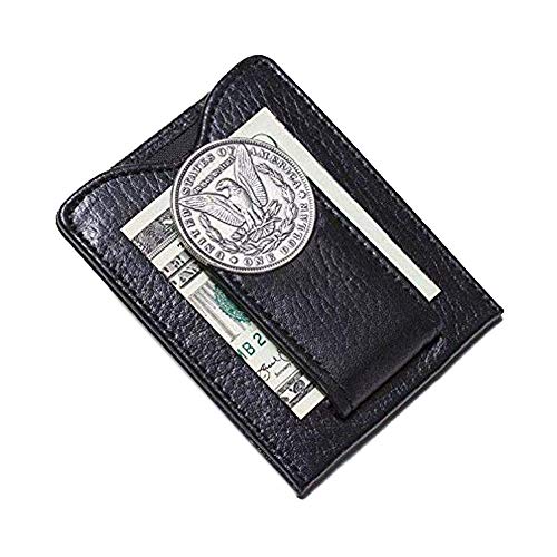Tokens & Icons Men's 1800'S Morgan Silver Dollar Money Clip Wallet #TOP28